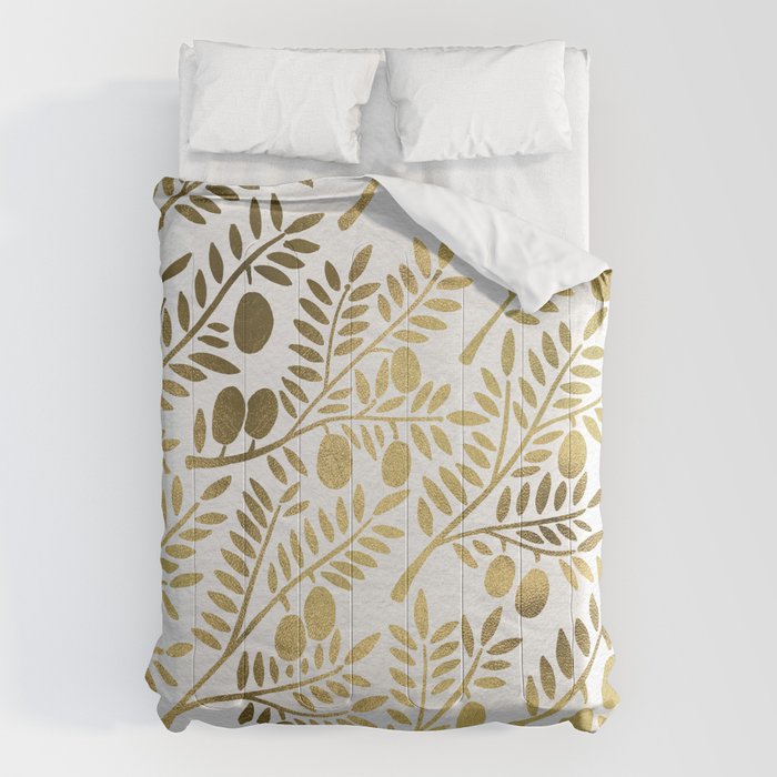 Gold Olive Branches Comforter Gallery Image 6
