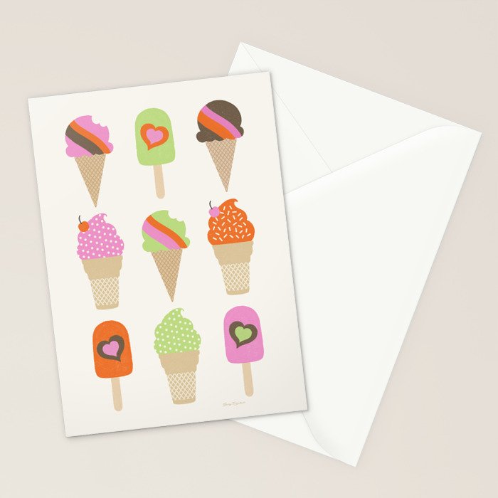 i love ice cream Stationery Card Gallery Image 2