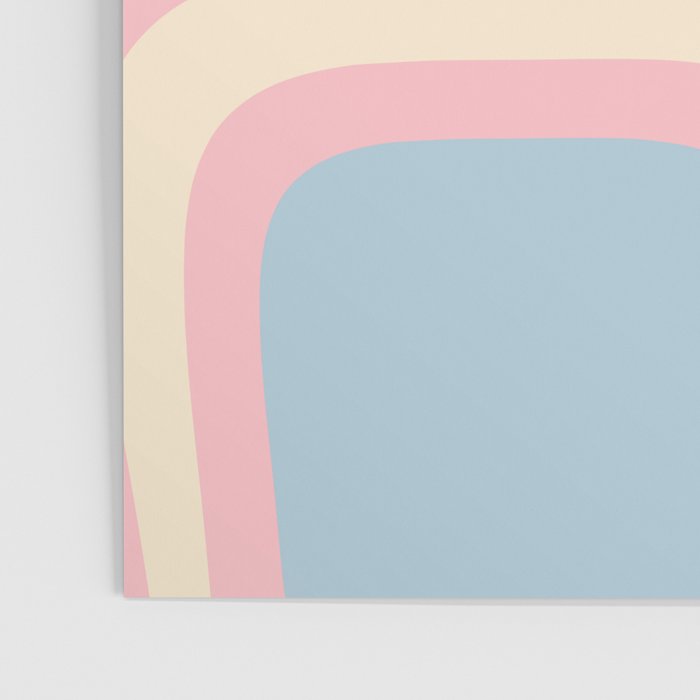 Retro Abstract Copacetic Pattern Pastel Pink and Blue Poster Gallery Image 3