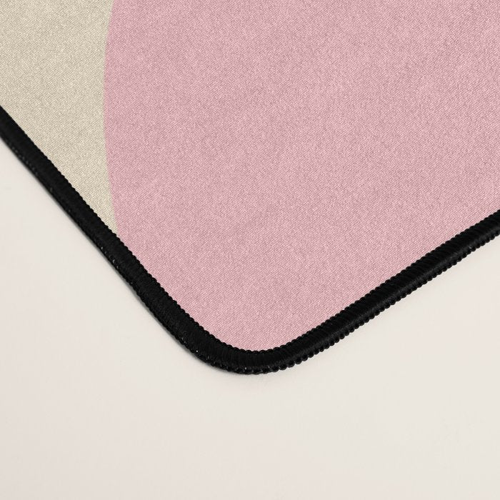 Retro Abstract Copacetic Pattern Pastel Pink and Blue Desk Mat Gallery Image 4