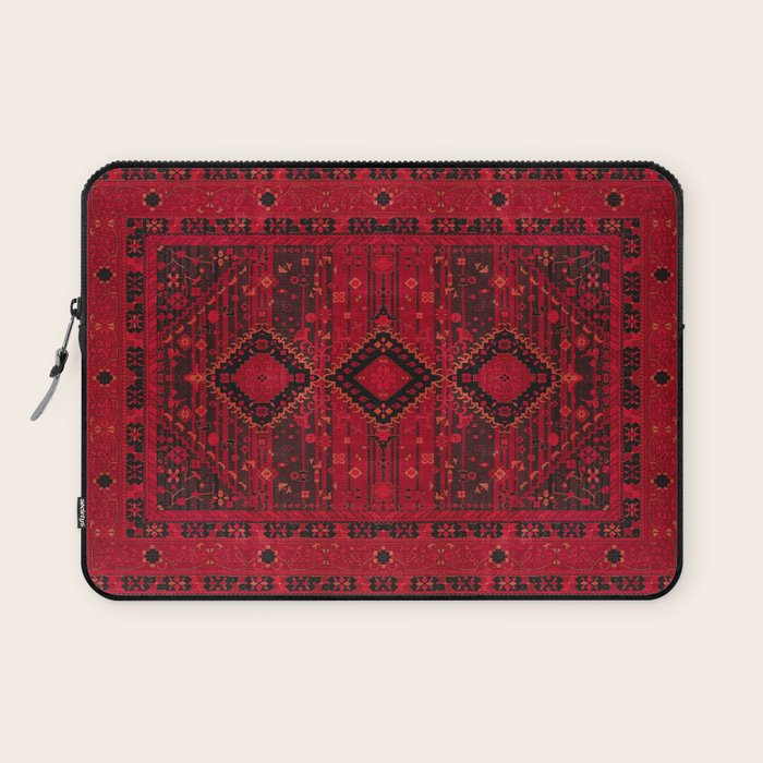 Scarlet Elegance: Oriental Moroccan & Ottoman Artistry Laptop Sleeve Gallery Image 1