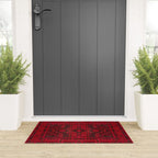 Scarlet Elegance: Oriental Moroccan & Ottoman Artistry Welcome Mat Gallery Image 3