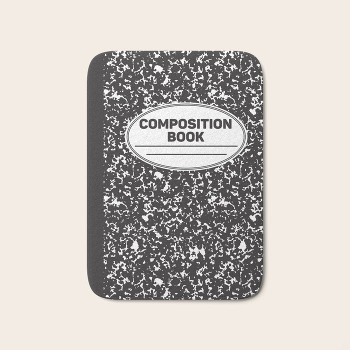 Composition Notebook College School Student Geek Nerd Bath Mat Gallery Image 1