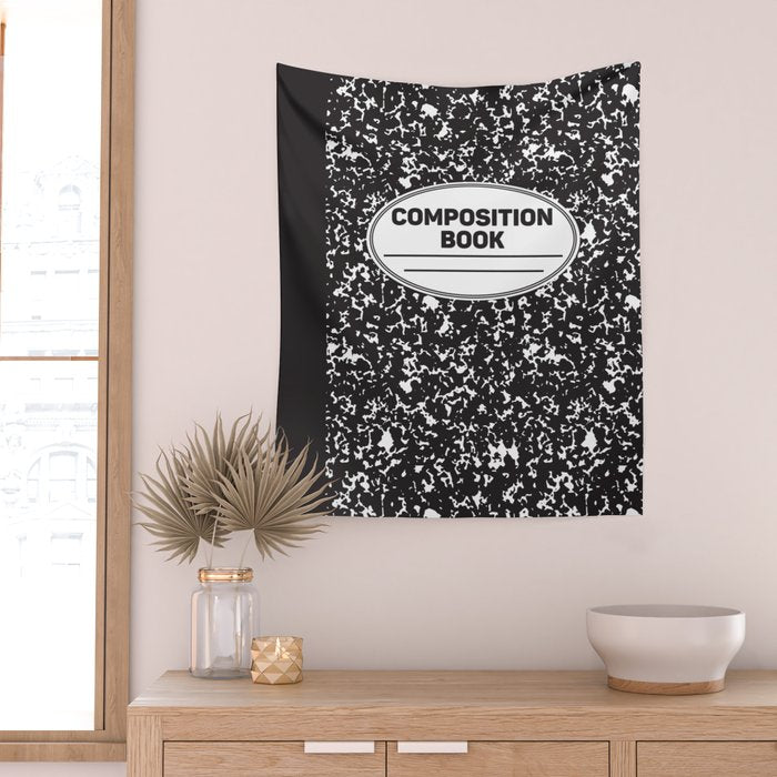 Composition Notebook College School Student Geek Nerd Wall Tapestry Gallery Image 2