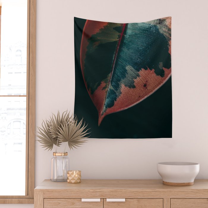 Ficus Leaf Study Wall Tapestry Gallery Image 2