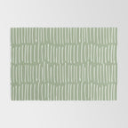Boho Wall Art, Colour Prints, Sage Green, Line Art Rug Gallery Image 2