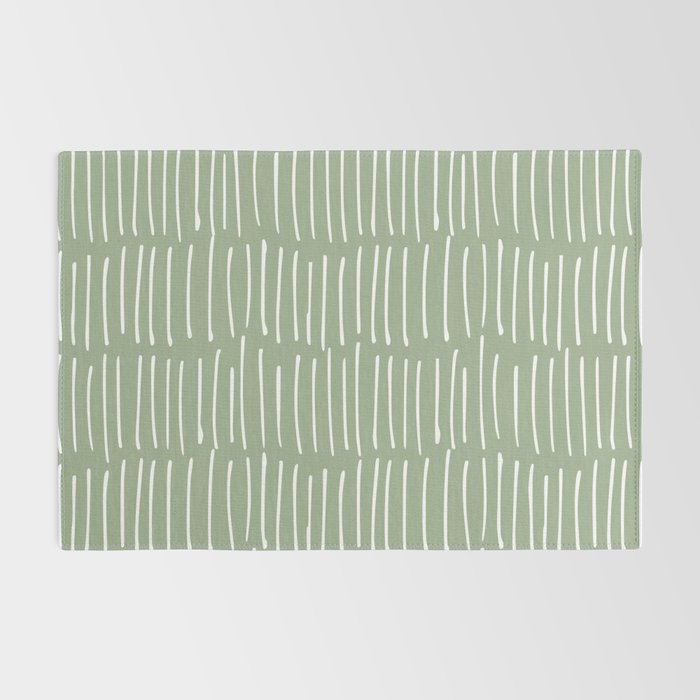 Boho Wall Art, Colour Prints, Sage Green, Line Art Rug Gallery Image 2