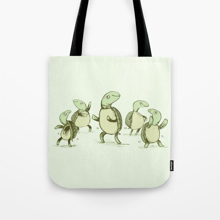 Dancing Turtles Tote Bag Gallery Image 1