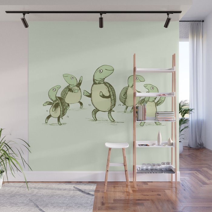 Dancing Turtles Wall Mural Gallery Image 1