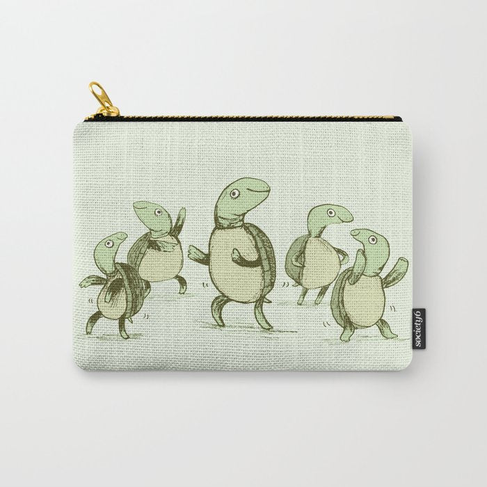 Dancing Turtles Carry All Pouch Gallery Image 1
