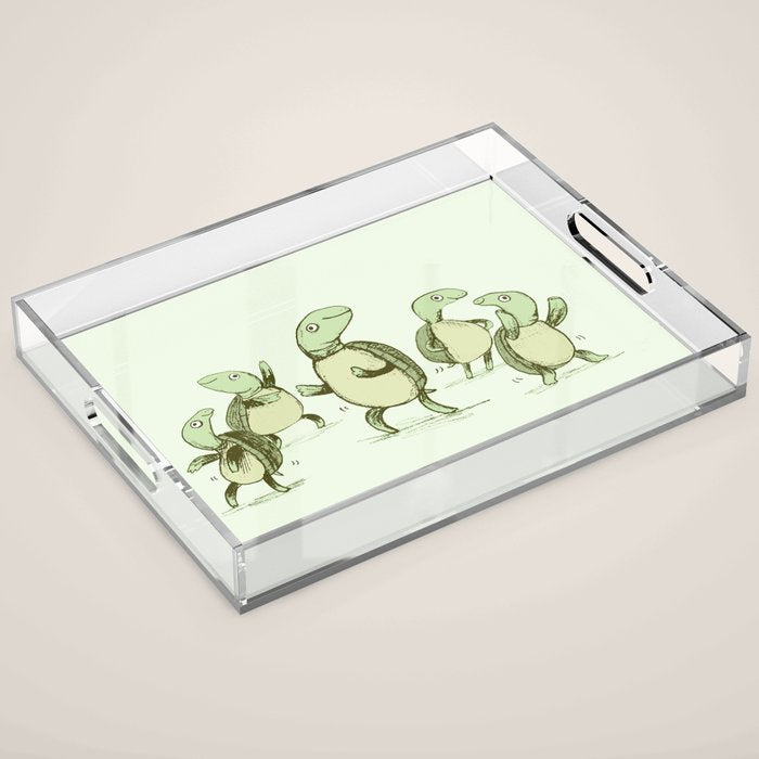 Dancing Turtles Acrylic Tray Gallery Image 1
