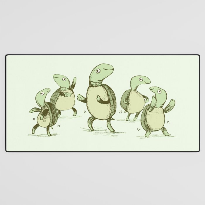 Dancing Turtles Desk Mat Gallery Image 3