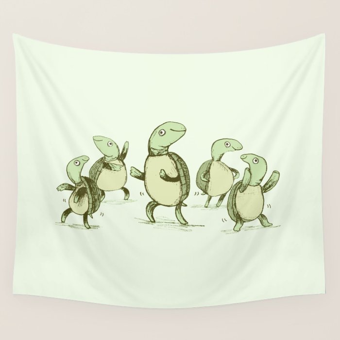 Dancing Turtles Wall Tapestry Gallery Image 4