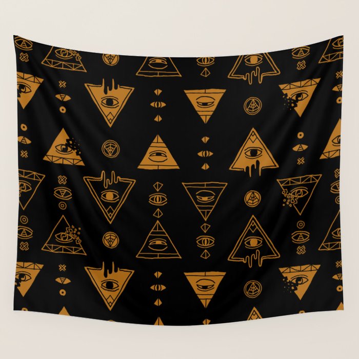 Seeing (Dark) Wall Tapestry Gallery Image 1