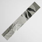 Abstract Botanical Mid Century Art Greenish Grey Table Runner Gallery Image 3