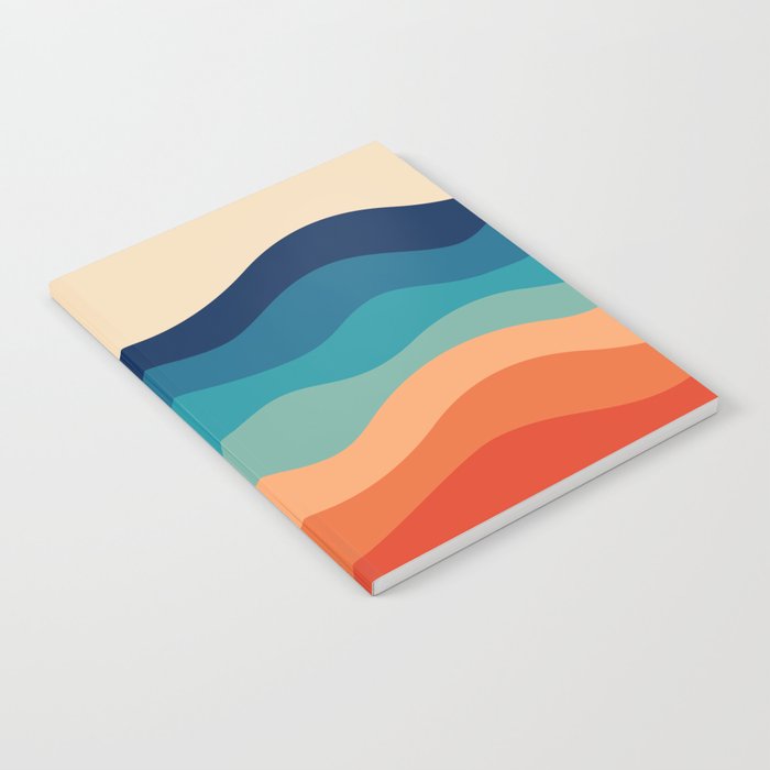 Retro 70s Waves Notebook Gallery Image 2