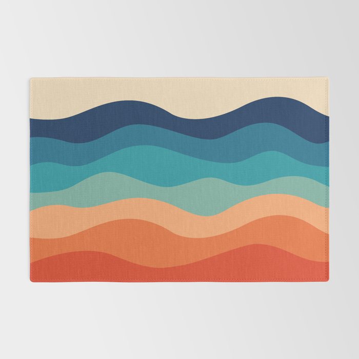 Retro 70s Waves Rug Gallery Image 2