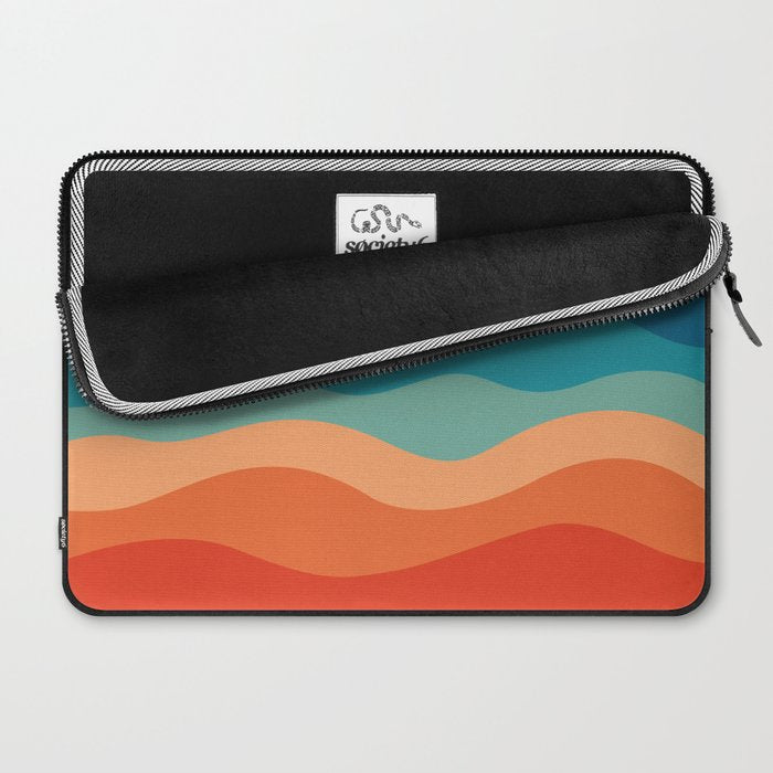Retro 70s Waves Laptop Sleeve Gallery Image 2