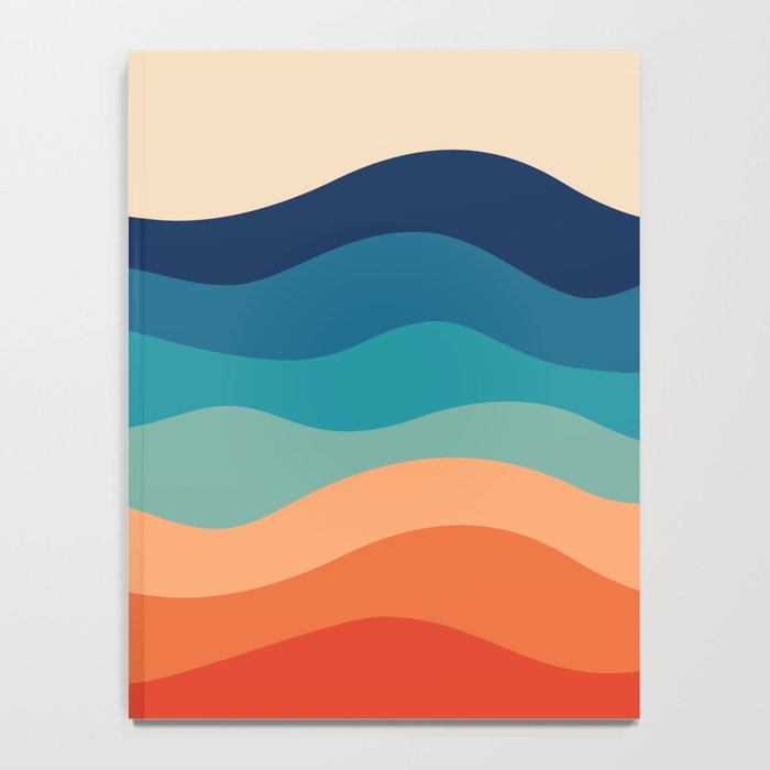 Retro 70s Waves Notebook Gallery Image 4