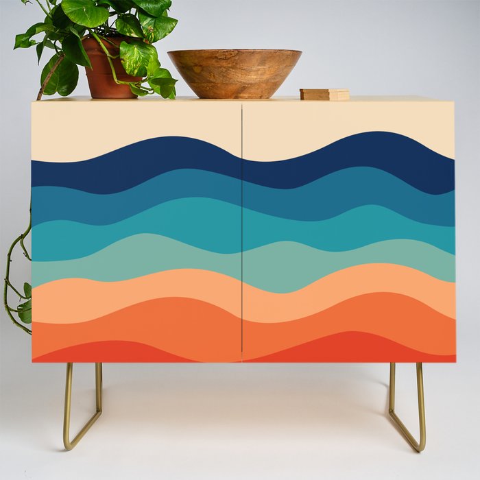 Retro 70s Waves Credenza Gallery Image 1