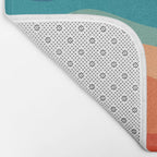 Retro 70s Waves Bath Mat Gallery Image 2