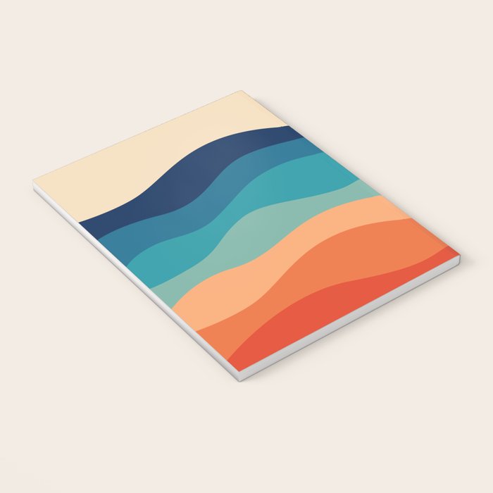 Retro 70s Waves Notebook Gallery Image 3