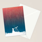 Meteor Rain (light version) Stationery Card Gallery Image 2