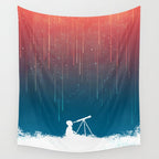 Meteor Rain (light version) Wall Tapestry Gallery Image 4
