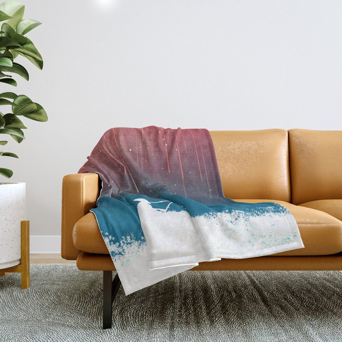Meteor Rain (light version) Throw Blanket Gallery Image 1