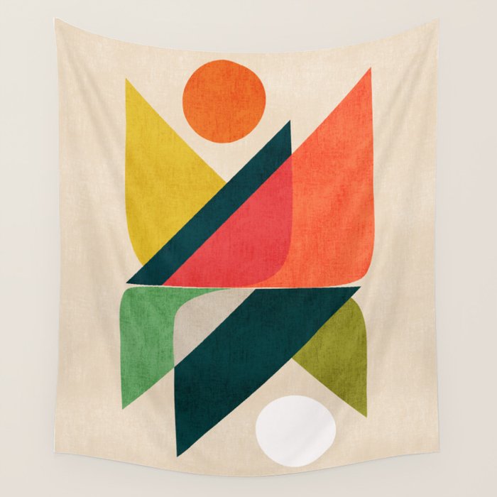 Reflection (of time and space) Wall Tapestry Gallery Image 4