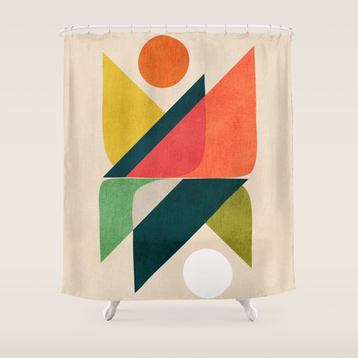 Reflection (of time and space) Shower Curtain Gallery Image 1