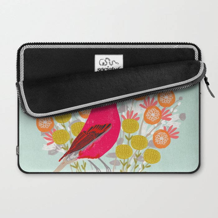 Bird on a Teacup by Andrea Lauren  Laptop Sleeve Gallery Image 2