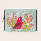 Bird on a Teacup by Andrea Lauren  Laptop Sleeve Gallery Image 1