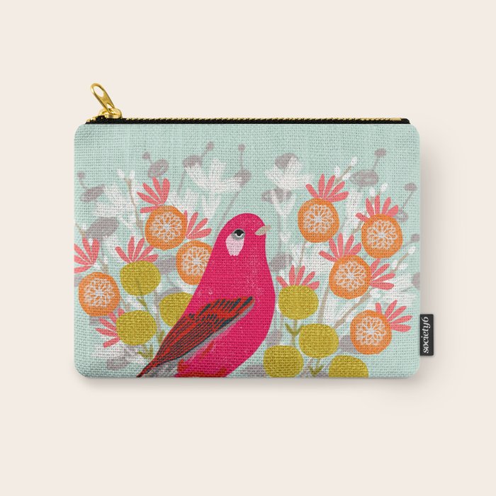 Bird on a Teacup by Andrea Lauren  Carry All Pouch Gallery Image 1