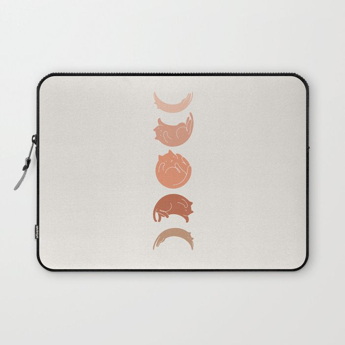 Cat Landscape 142: Cat Moon Laptop Sleeve Gallery Image 1