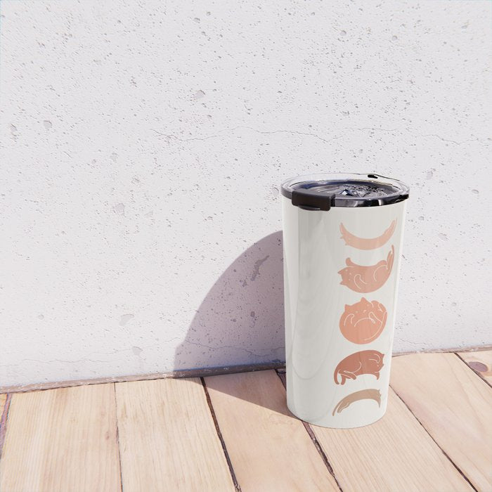 Cat Landscape 142: Cat Moon Travel Mug Gallery Image 4