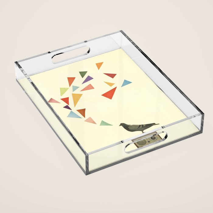 Pigeon Radio Acrylic Tray Gallery Image 1