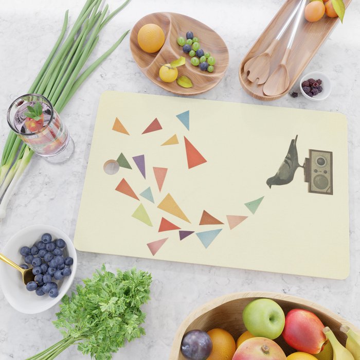 Pigeon Radio Cutting Board Gallery Image 2