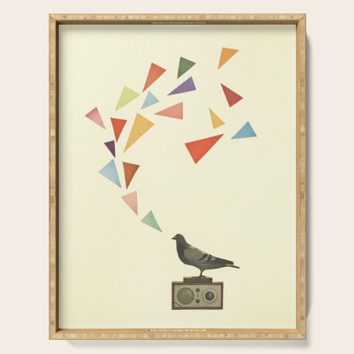 Pigeon Radio Serving Tray Gallery Image 1