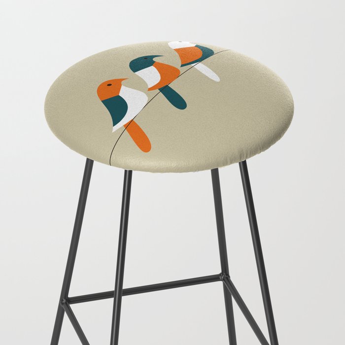 Birds on wire Stool Gallery Image 2