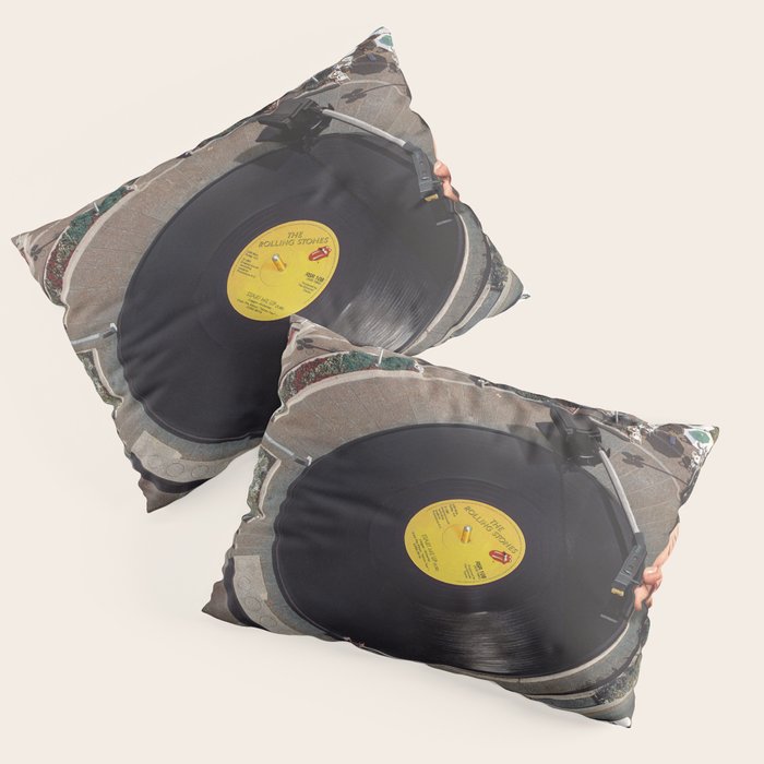 Start Me Up - Roundabout Vinyl Turntable Pillow Sham Gallery Image 1