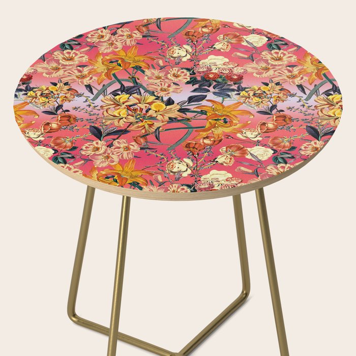 Multicolor Summer Floral Pattern Side Table Gallery Image 2