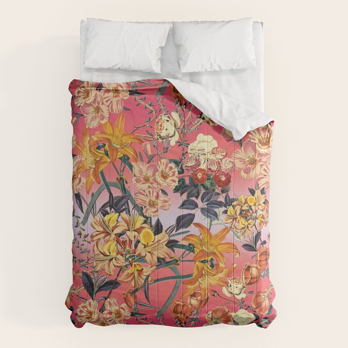 Multicolor Summer Floral Pattern Comforter Gallery Image 6