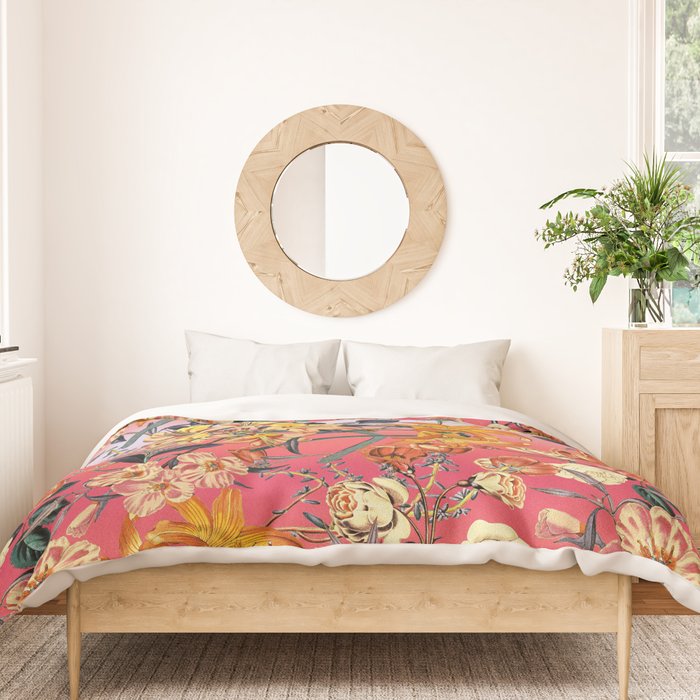 Multicolor Summer Floral Pattern Duvet Cover Gallery Image 3