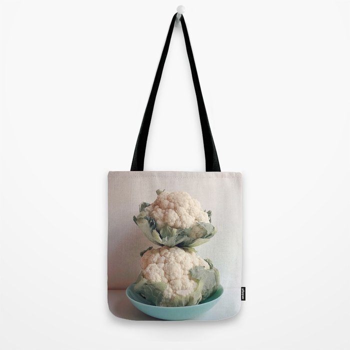 Cauliflower - modern vegetable food still life photograph Tote Bag Gallery Image 2