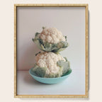 Cauliflower - modern vegetable food still life photograph Serving Tray Gallery Image 1