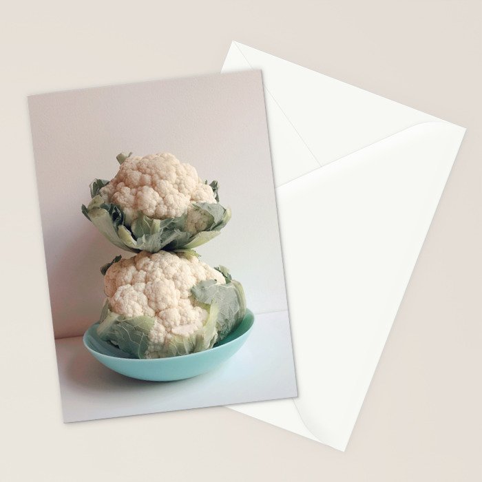 Cauliflower - modern vegetable food still life photograph Stationery Card Gallery Image 2