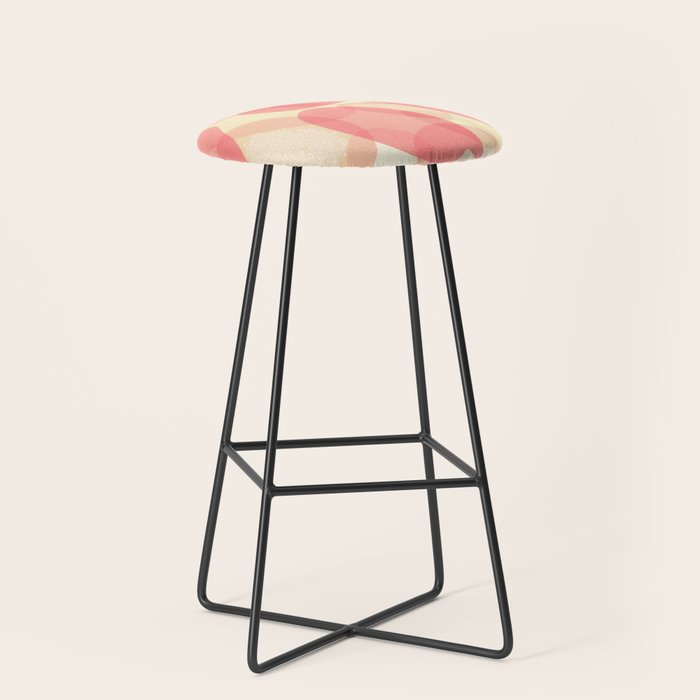 Soft Shapes Abstract #2 Stool Gallery Image 1