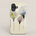 Retro Minimal Flowers iPhone Case Gallery Image 1