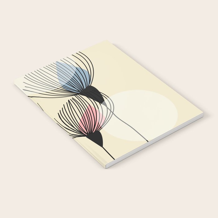 Retro Minimal Flowers Notebook Gallery Image 2